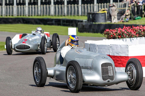 Silver Mercedes Benz W154 And Racing W25 W165