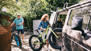 Fatbikes for their campervan trip
