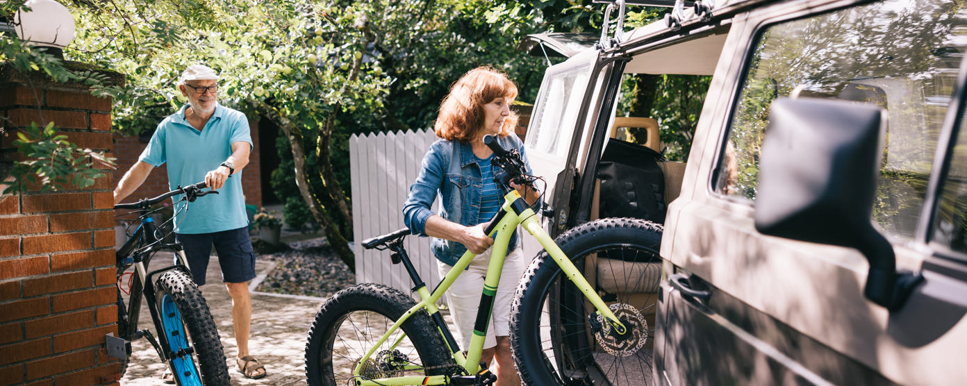 Fatbikes for their campervan trip