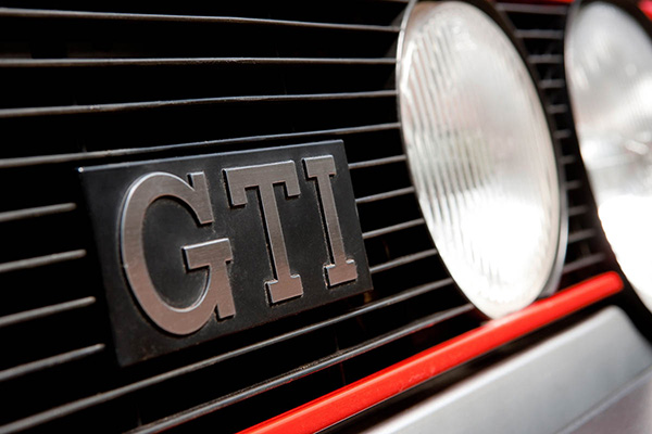 1980S Volkswagen Golf Gti Badge On Fender And Lights