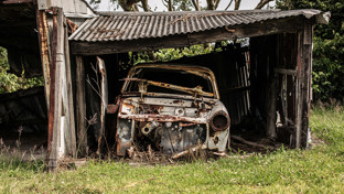 old-car-in-garage-in-newcastle-new-south-wales-australia