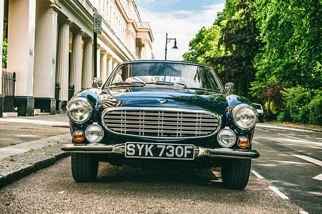 1967 Blue Volvo 1800s on a London street