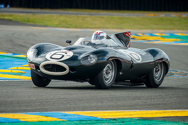 D-Type Jaguar at Jaglemans classic heritage