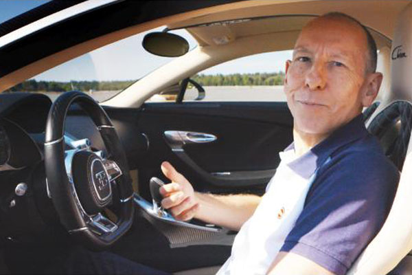 Andy Wallace At The Wheel Of A Bugatti Chiron