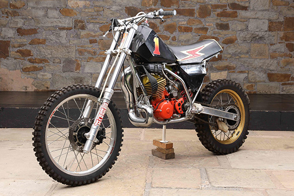 Black 1985 Yamaha Yz490