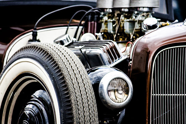 Red 1930 Ford Model A Rat Rod