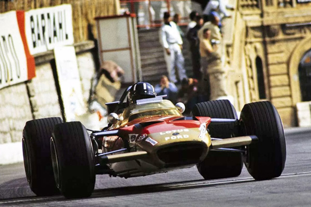 graham-hill-driving-f1-lotus-49b-at-1969-monaco-grand-prix