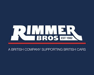 Card Rimmer Bros Est 1982 a British company supporting british cars logo