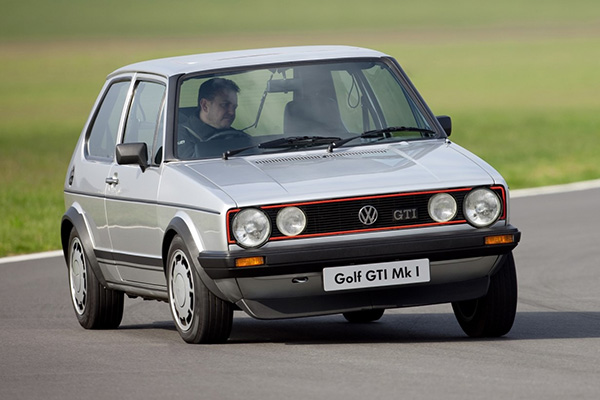 Silver Volkswagen Golf GTI