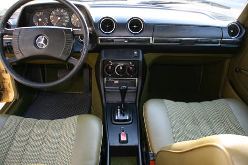 Interior of a Mercedes 123