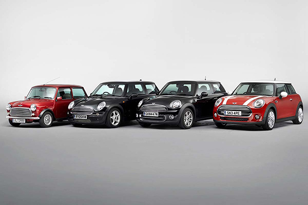 Row of four minis 1 classic