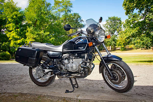 Blue 1947 - 1953 BMW R100 Motorbike