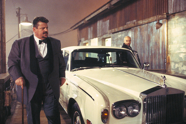 Robbie Coltrane with a Silver Shadow Rolls in the film the World Not Enough