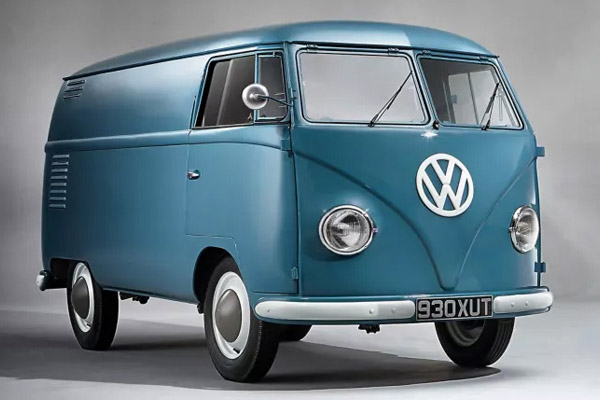 Light Blue 1950s Volkswagen Transporter Type 2 T1