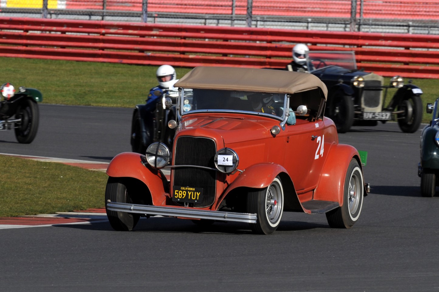 Model B Roadster on race track