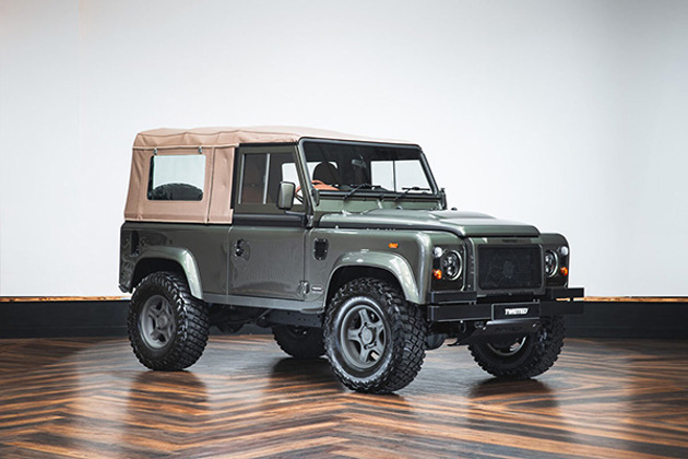 khaki-green-twisted-land-rover-defender-90-on-parquet-flooring-courtesy-twisted