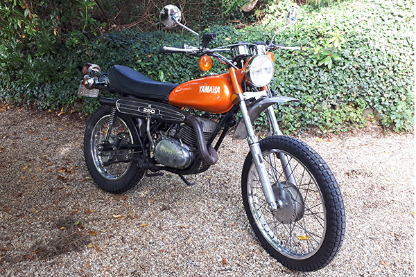 1972 Orange Yamaha DT 250