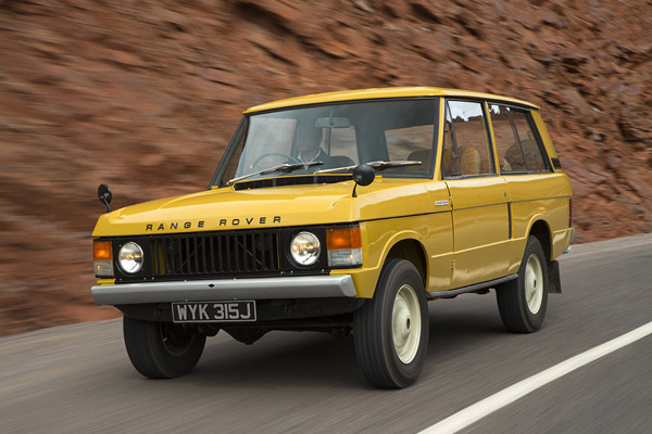 Yellow 1970 Two Door Range Rover