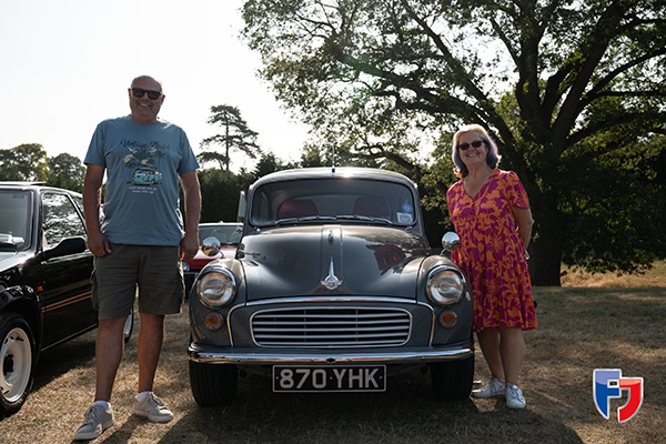 Alvin and Tracy's black 1961 Morris Minor