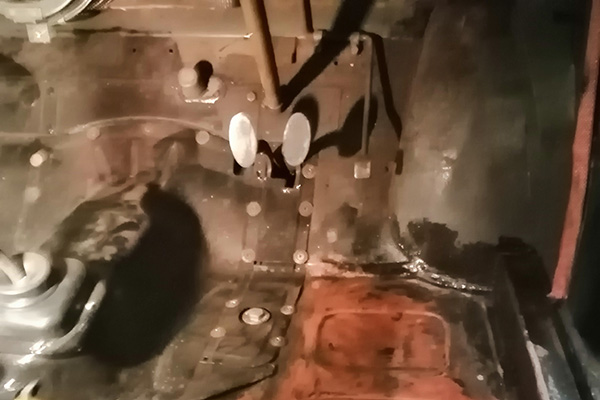 Footwell of a chassis