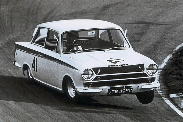 1966 White Lotus Cortina Jim Clark