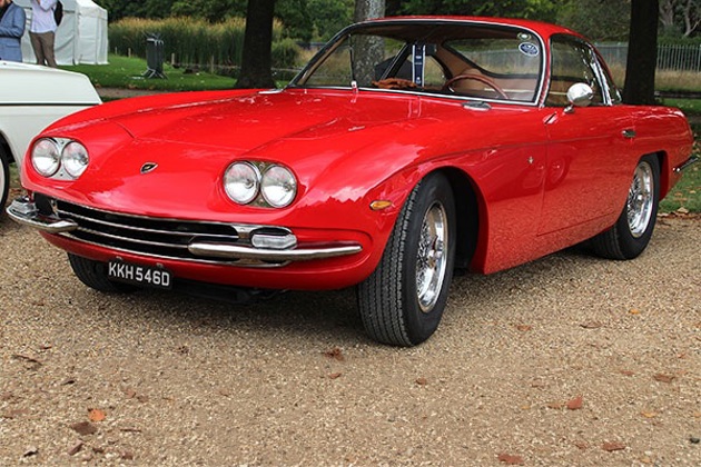 A red 1966 Lamborghini 400 GT