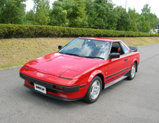 Red 1984 to 1989 Toyota MR2