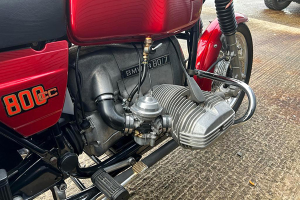 Focus On Engine Red 1978 Bmw R 807 Credit Hampson Auctions