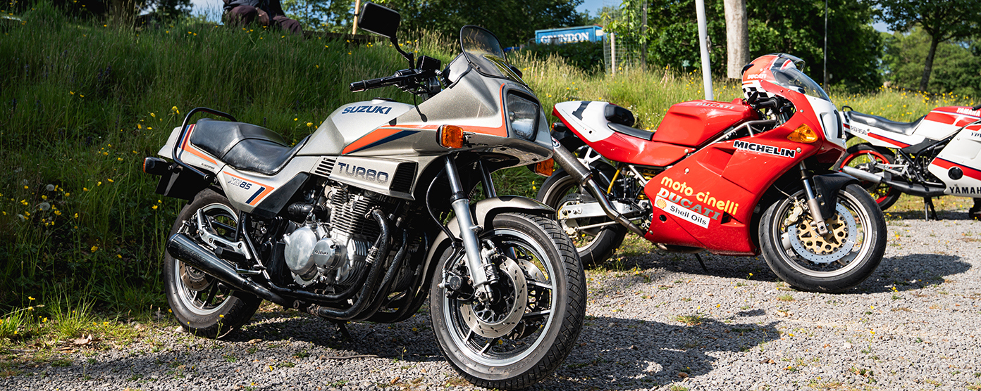 1983 Suzuki XN85 Turbo motorbike red Ducati 851 superbike