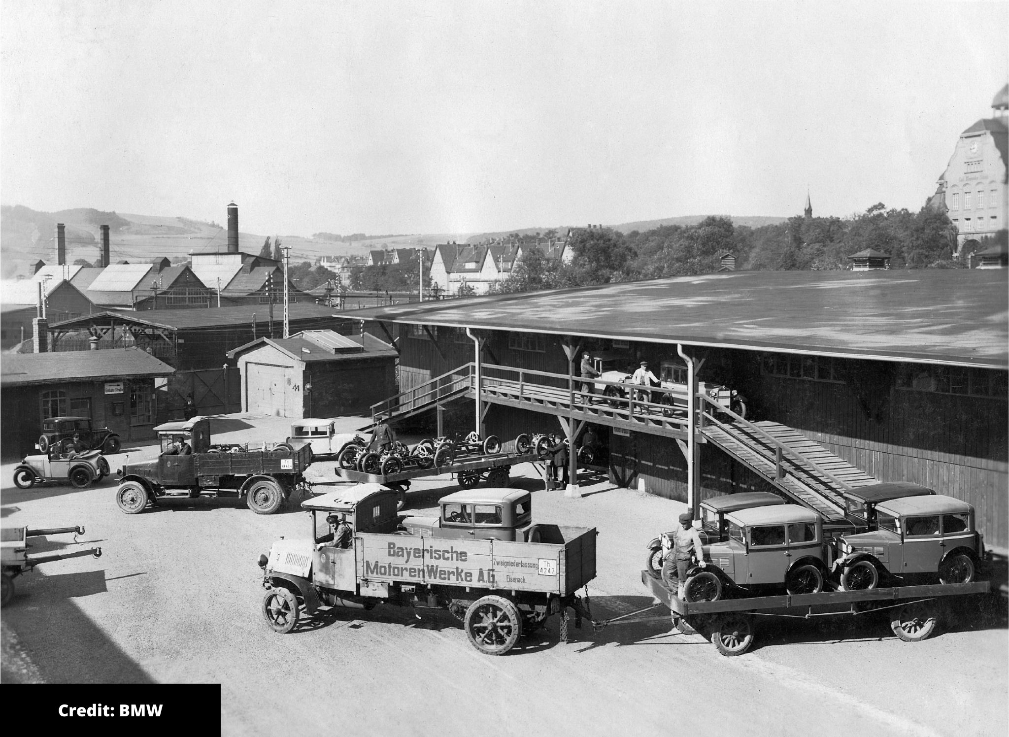 BMW factory forecourt