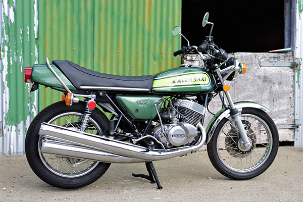 Green 1974 Kawasaki 750 H2b Credit H&H Classics