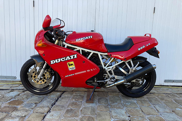Red 1993 Ducati 900 Super Sports