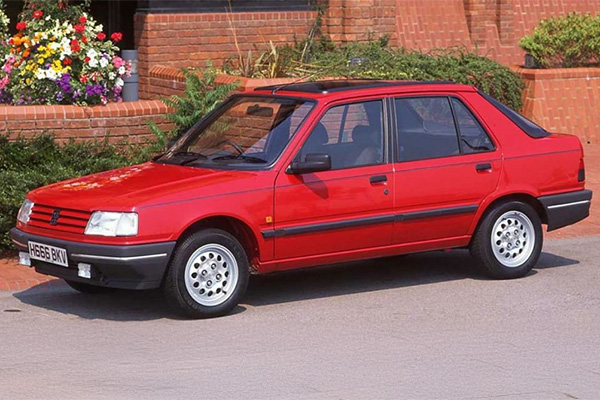 Red 1985 to 1997 Peugeot 309