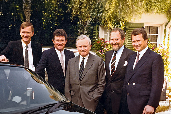 Hans-Peter Porsche, Gerhard Porsche, Ferry Porsche, Ferdinand Porsche, Alexander Porsche, Wolfgang Porsche, Source: Porsche