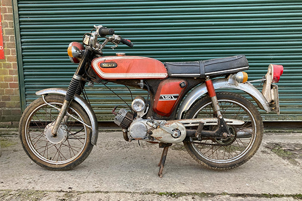 Early 70'S Red Yamaha FS1 E Credit Bonhams Cars