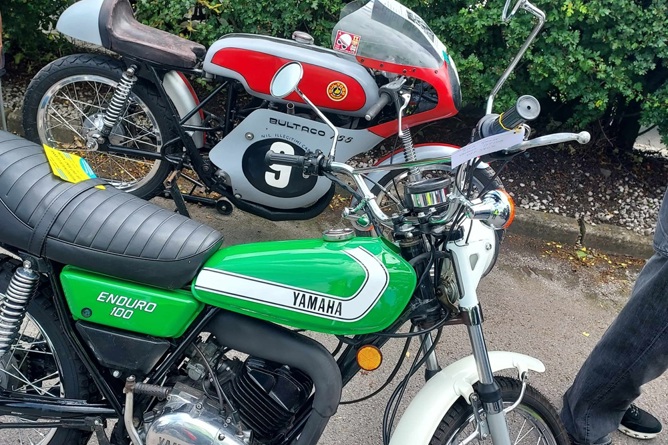 Mid-70s Yamaha DT100 Enduro.