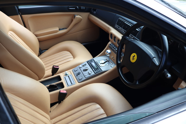 Inside view of a Ferrari