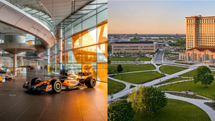 split-photo-of-mclaren-technology-centre-showroom