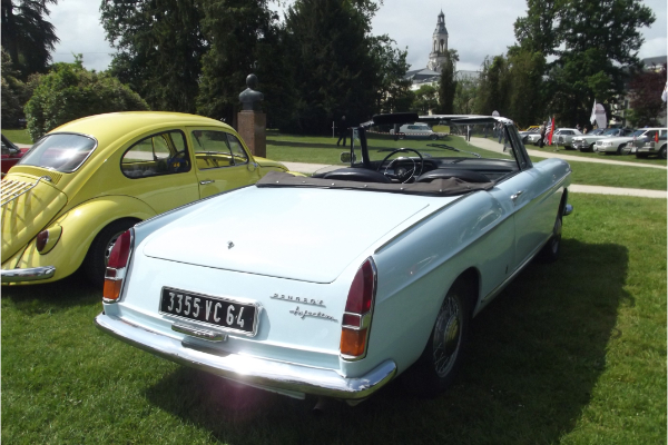 Baby Blue 1962 to 1968 Peugeot 404 Cabriolet