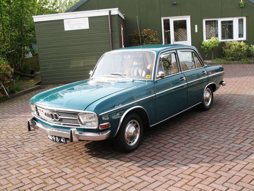 Light blue vintage audi