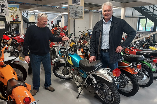 Robert Bentham and Steve Malone Turquoise 1969 to 1973 Honda SL350